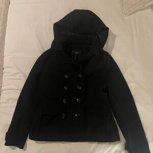 Black pea coat